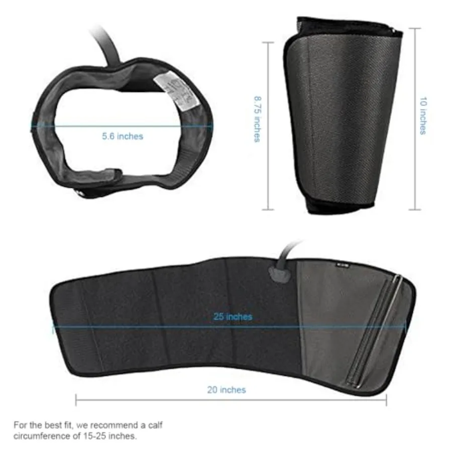 جهاز تدليك الساق CINCOM للدورة الدموية وتخفيف الآلام مدلك العجل بضغط الهواء مع وضعين و3 كثافة مثالية لـ RLS Edem #3