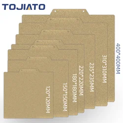 Magnetic PEI Powder Sheet 120/150/180/220/25/310/400mm Double Sided Spring Steel Sheet Textured For Ender 3 CR10 P1P  Build Plat