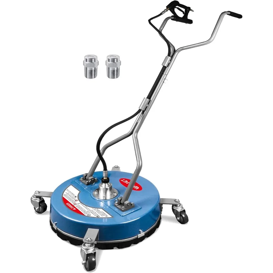 

20 Pressure Washer Surface Cleaner with 4 Wheels Dual Handles for Efficient Cleaning of Concrete Driveways Sidewalks Decks and