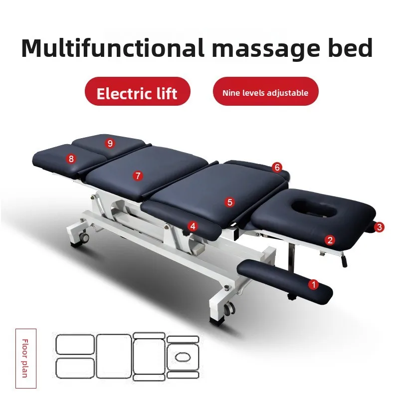 

Electric Beauty Bed Bone Setting Therapy Spinal Manipulation Rehabilitation Surgery Lifting Bed Massage Bed Permanent Makeup Bed