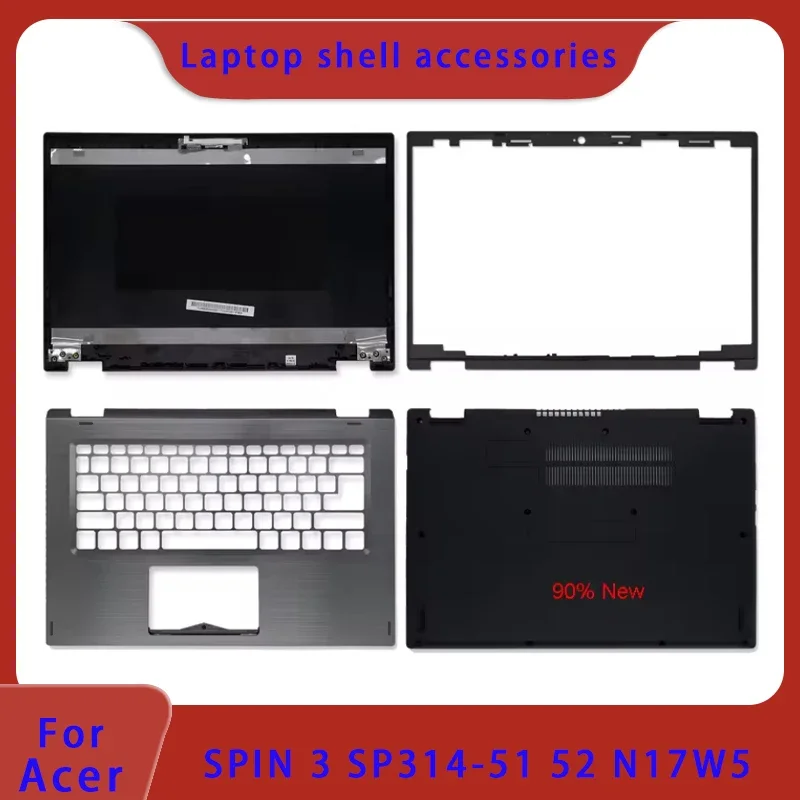 

Совершенно новый для ноутбука Acer Spin 3 SP314-51 SP314-52 N17W5, задняя крышка ЖК-дисплея/подставка для рук/нижняя часть корпуса, передняя панель, крышка ABCD