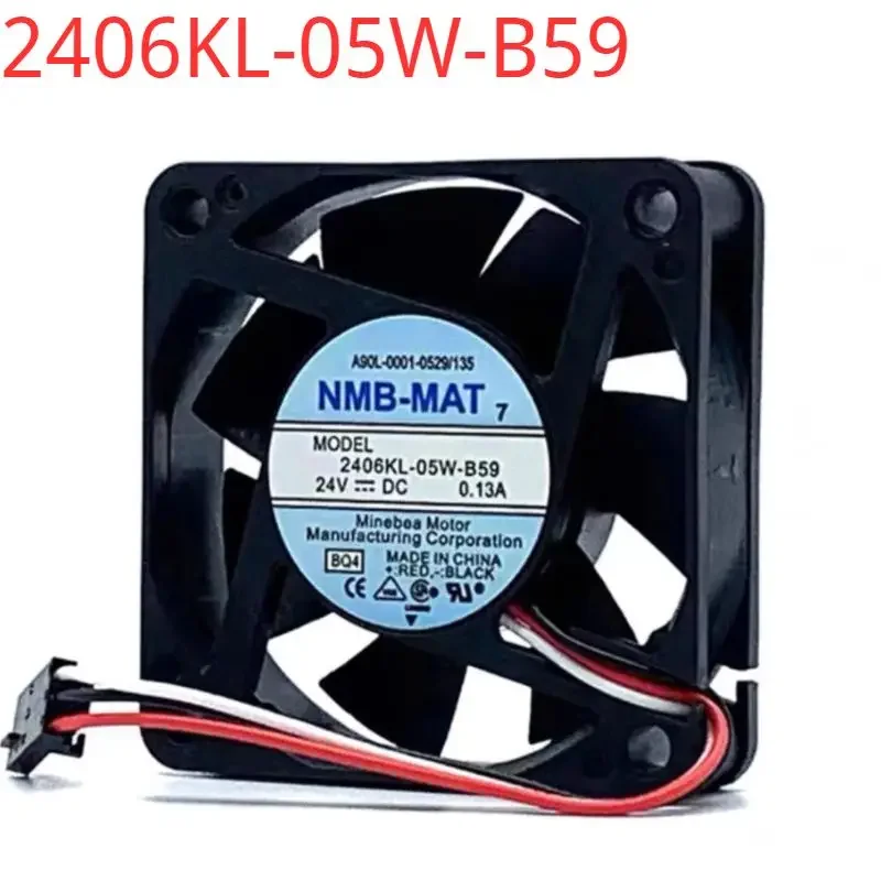 New NMB 2406KL-05W-B59 6015 24V 0.13A 6CM CNC machine tool Fanaco fan