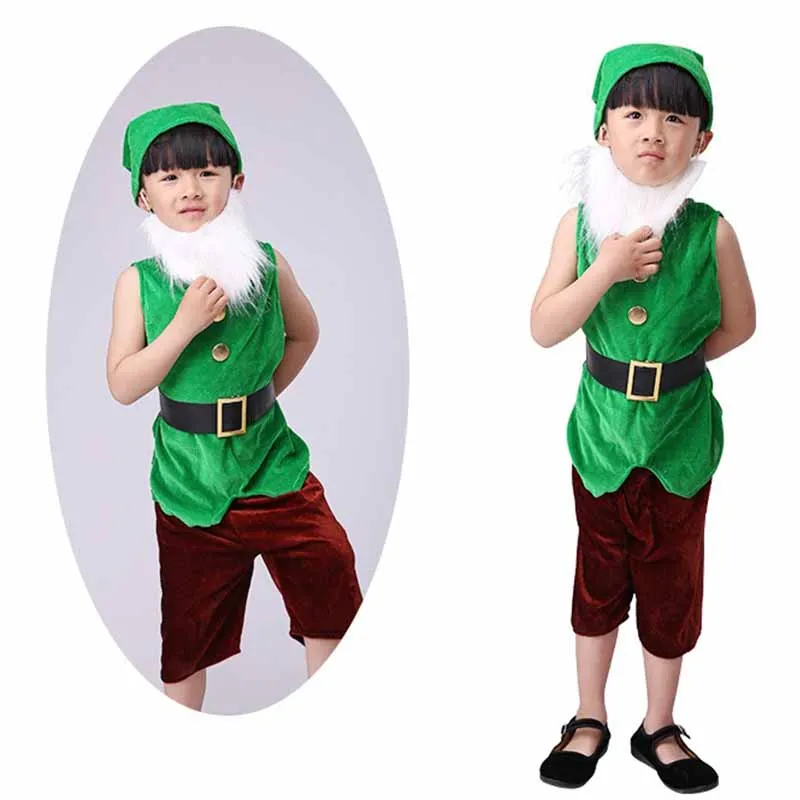 Seven Dwarfs Costume for Kids Christmas Halloween Carnival Party Cosplay Costumes Stage Performance Costumes For Children