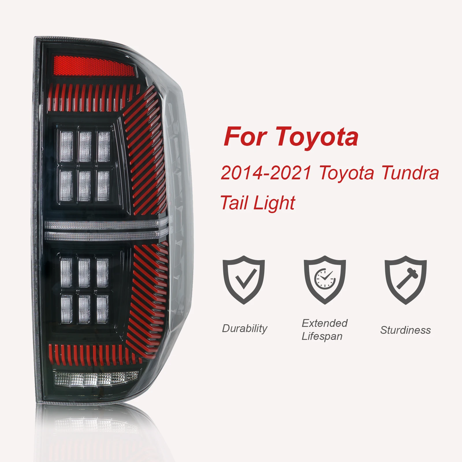 

LED Tail Lights for Tundra 2014-2020 - High-Visibility Rear Stop Lamps | Auto Body Kit Accessories
