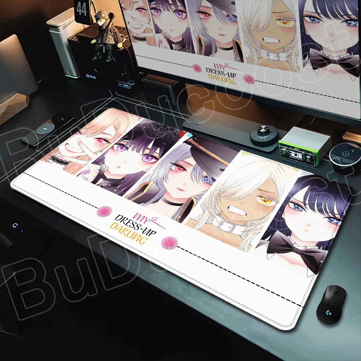 Speed ​​PC Accessories Large My Dress-Up Darling Mauspad, Tischmatte, Marin Kitagawa Teppich, 900 x 400 mm, HD-Druck, Gummi-Gaming-Teppich – Detail 19