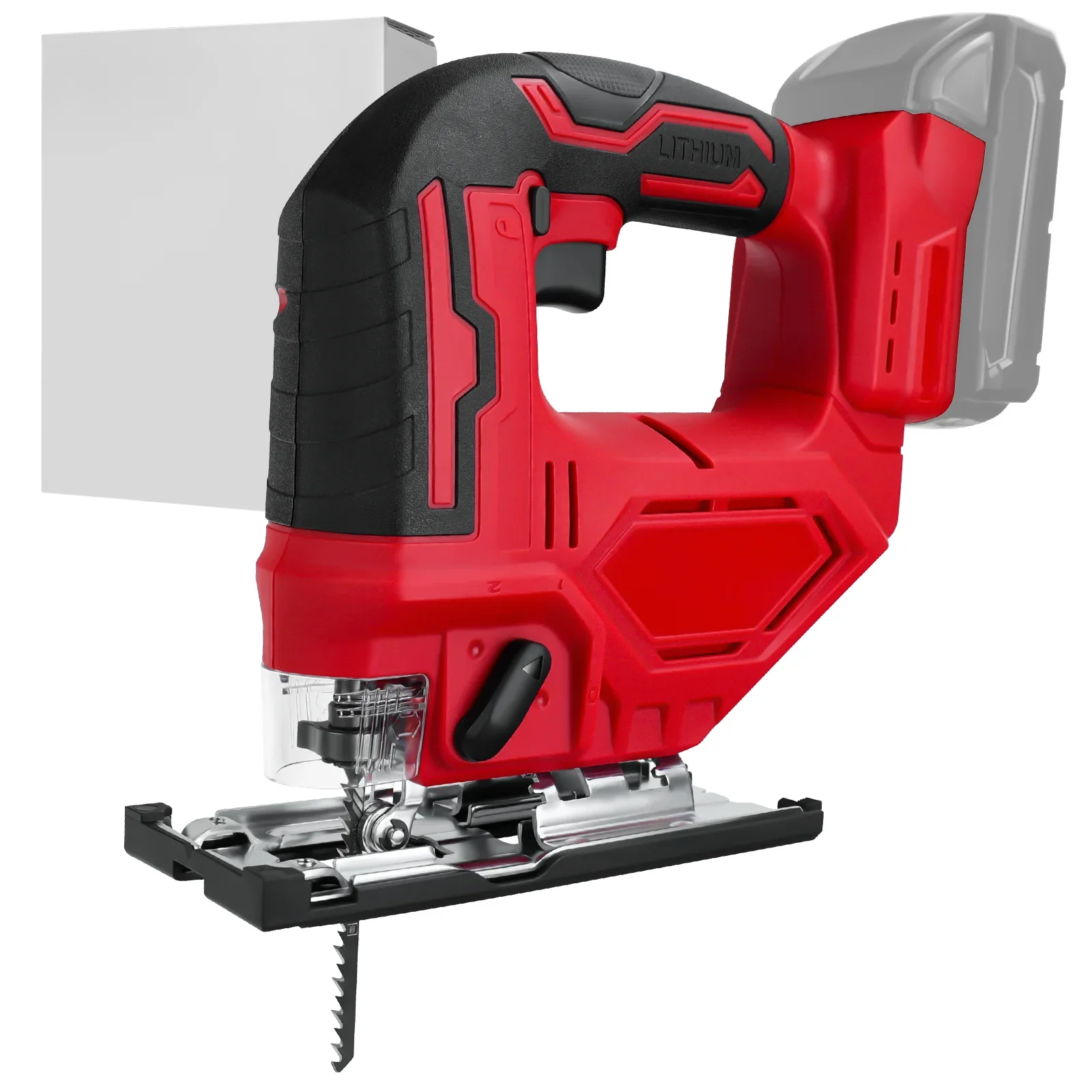 Cordless Jig Saw 0°- 45° Bevel Cuts and 3 Orbital Settings with LED Work Light Jigsaw for18V Battery (No Battery)