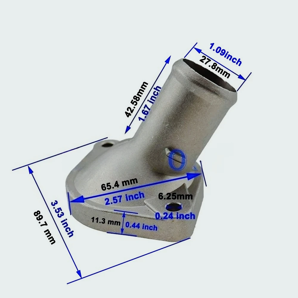 1632121020 Brida  agua  la carcasa l termostato l sistema  refrigeración l motor  aluminio mejorado para Toyota 16