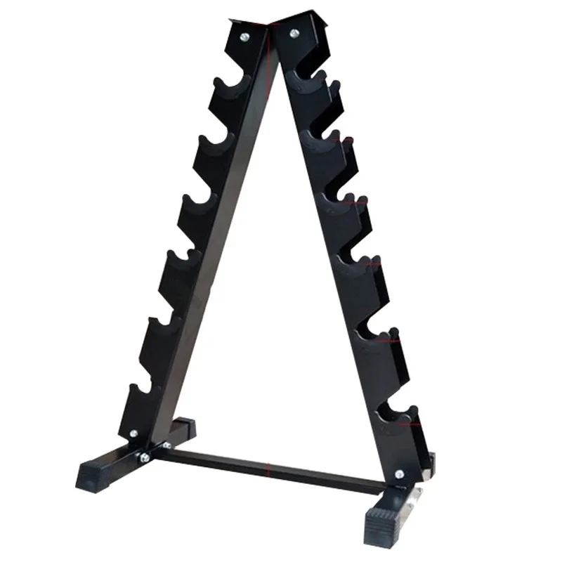 Portable Home Gym Multifunctional 6-layer Triangle Dumbbell Rack
