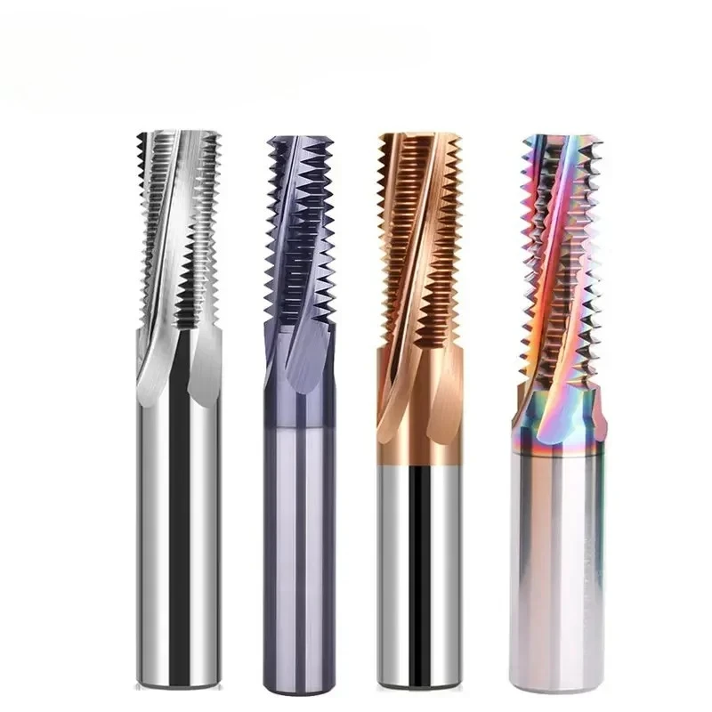 

Thread milling cutter Coated Solid Carbide Full Tooth ISO Inch G RC NPT UNC Nano Coated CNC M3 M4 M5 M6 M8 Thread Mill Aluminum