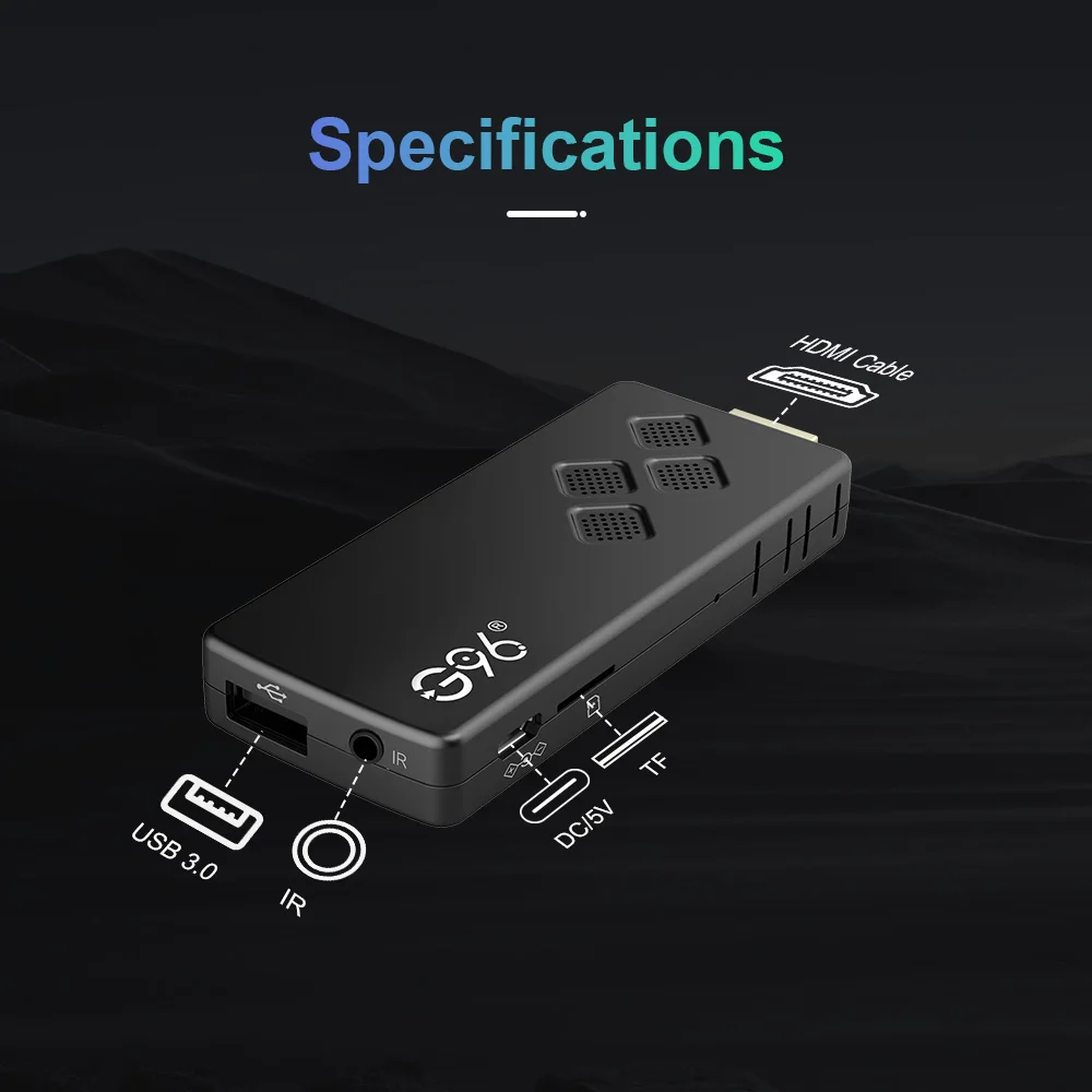 جهاز Mortal Android 14 4K 1080P HDMI متوافق مع ATV Mini TV Stick Q2 Wifi6 BT5.0 Allwinner H313 مشغل الوسائط Google Voice صندوق التلفزيون الذكي