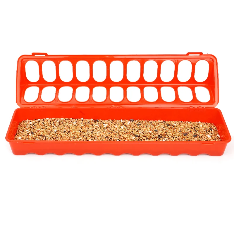 1Pcs Poultry Chicken Feeder Fountain 12-28 Holes Chick Bird Chicken Feeding Ground  Poultry Feeding tools 20/30/40/50cm