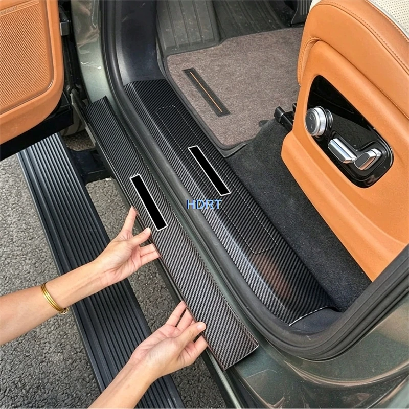 For Geely Galaxy Cruiser 700 KO11 2026 + Car Style Rear Trunk Tail Boot Plate Cover Threshold Scuff Welcome Pedal Door Sill Trim