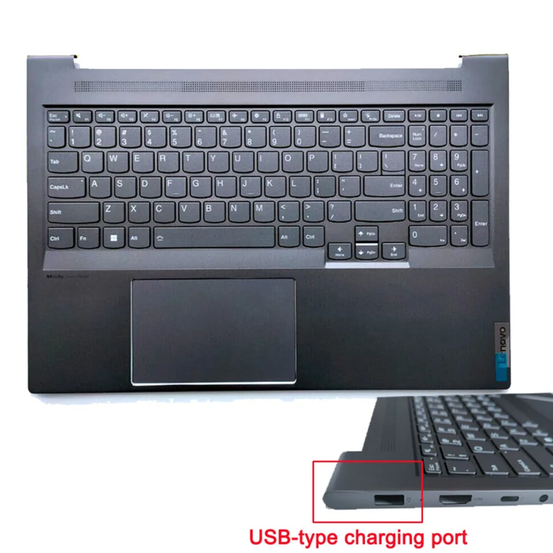 New for Lenovo slim 7 16iah7 palmrest backlit keyboard top cover 5cb1j38238