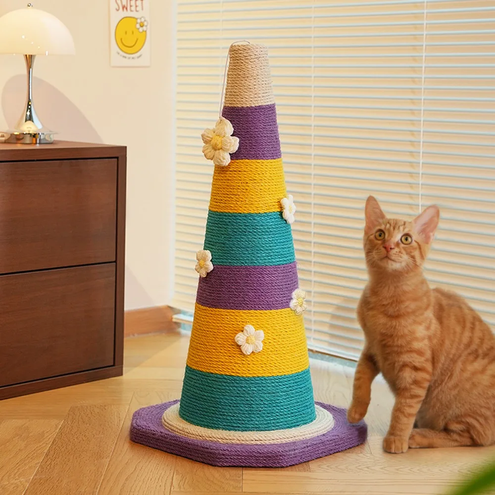 Cat scratching board sisal cat climbing frame cat scratching column resistant to scratching and not easy to drop debris vertical