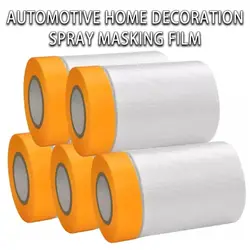 Car Masking Film For Painting Masking Film Plastic Waterproof Anti-Dust Cover Livingroom Kitchen Furniture Decor Protective Film