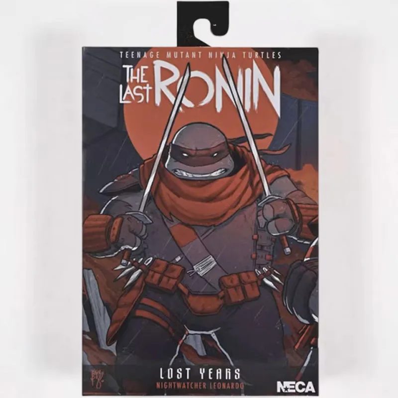 NECA 54413 Figura Leonardo Tortuga Ninja mutante adolescente The Last Ronin Lost Years figura de acción juguetes Anime TMNT modelo Original