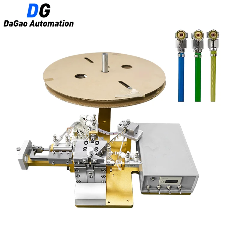Semi-Automatic Coaxial Cable Crimping Machine for IPEX Connector - Precision Terminal Wire Processing Equipment