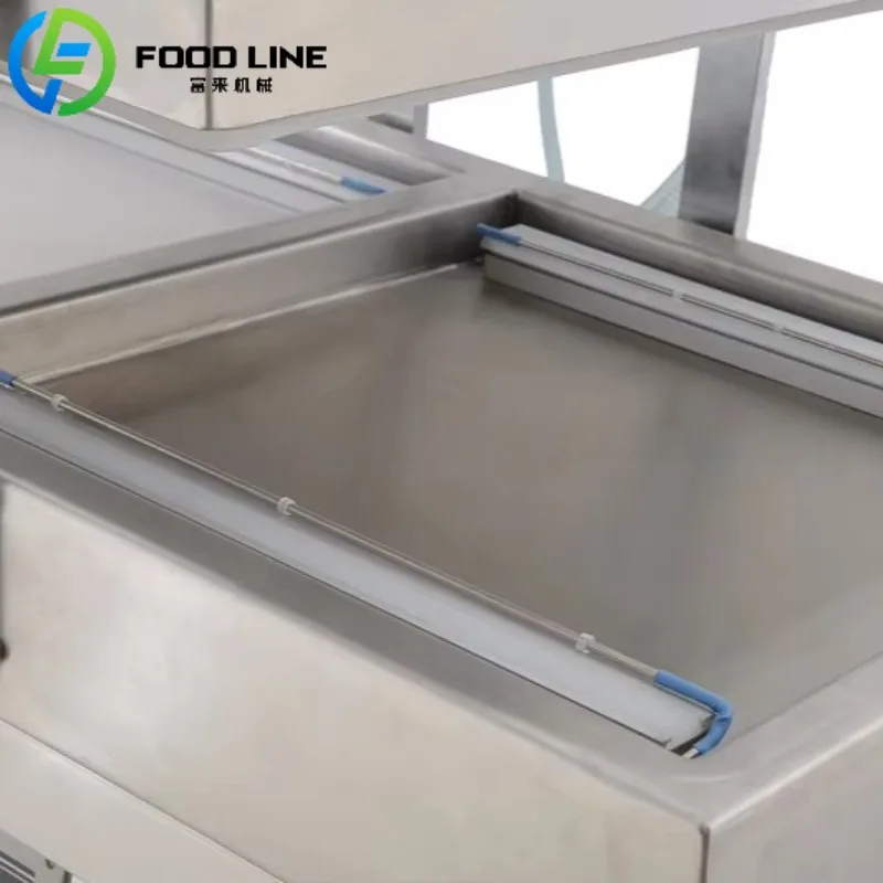 Automatic Food Double Chamber Vacuum Sealing Machine for Food Preservation With Gas Flushing Factory Price