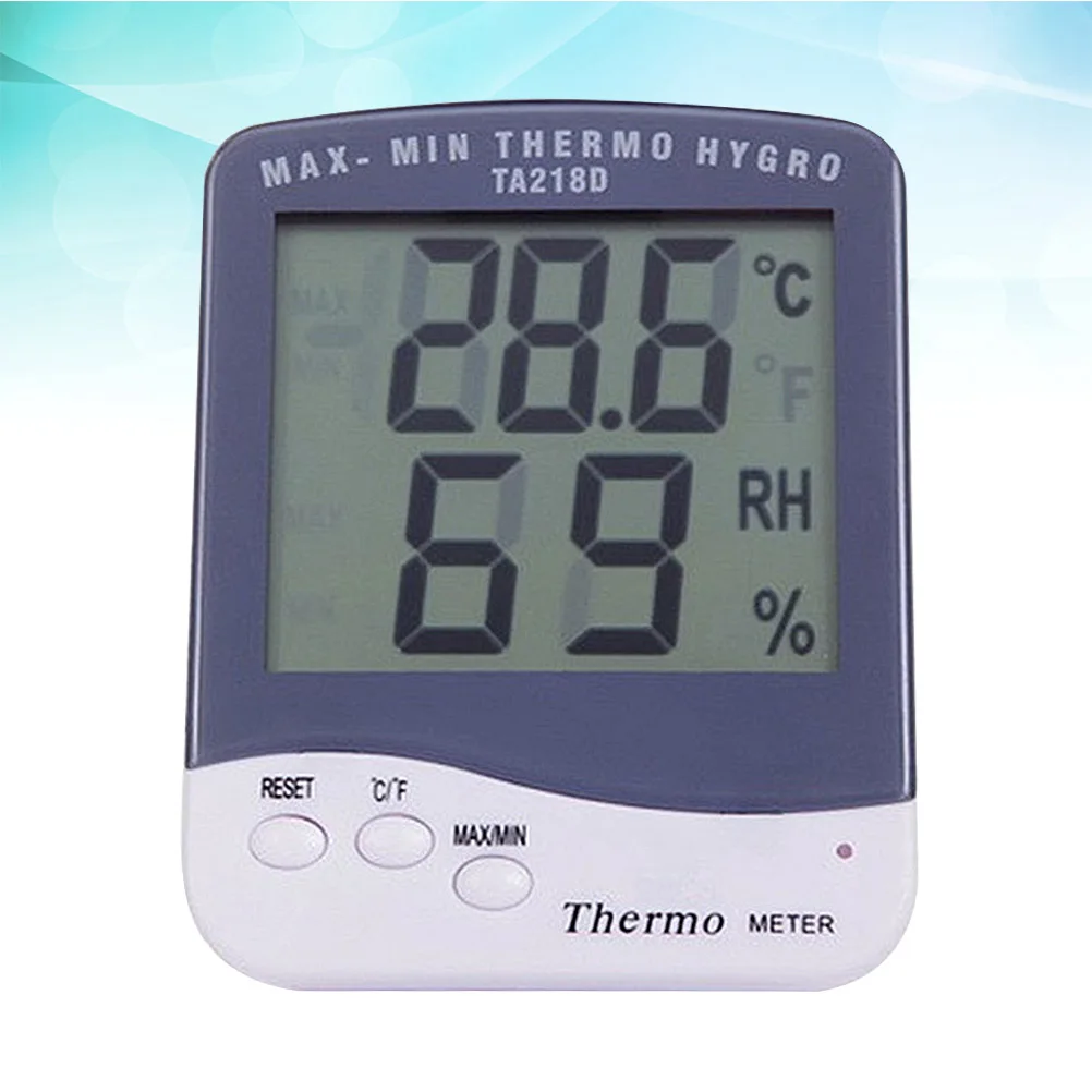 

Large Screen Hygrometer Thermometer Digital Temperature Humidity Meter With Lcd Display For Home Office Max Min Memory