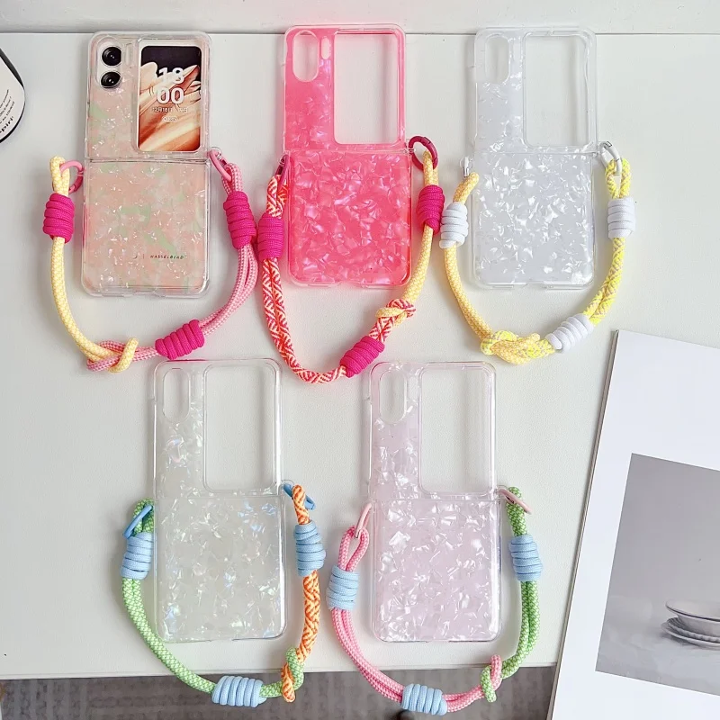 

Phone for OPPO N2 FLIP N3 FLIP Shell Pattern Phone Case for OPPO N2 FLIP N3 FLIP Fashion Bracelet Phone Case