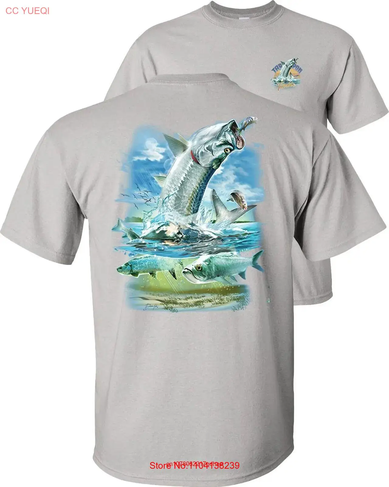 Tarpon Tumble T Shirt Silver King Saltwater Fish tarpons Fishing  long or short sleeves