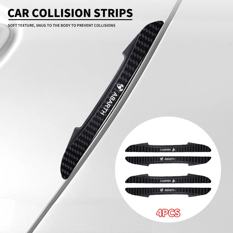 

4pcs Car Door Edge Anti-collision Sticker For Fiat ABARTH 124 125 130 131 500 595 Esseesse 695 Punto Scorpion Auto Accessories