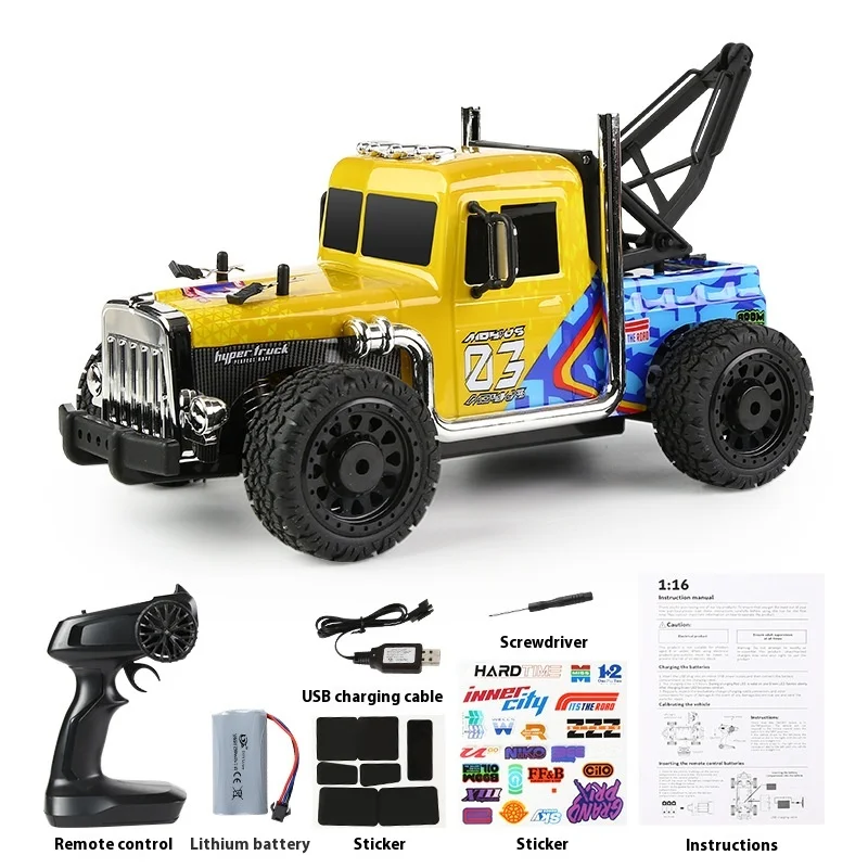 1/16 RTR 2.4Ghz RC Rock Crawler Truck with PVC Body Independent Suspension Rubber Tires Perfect New Year or Birthday Gift