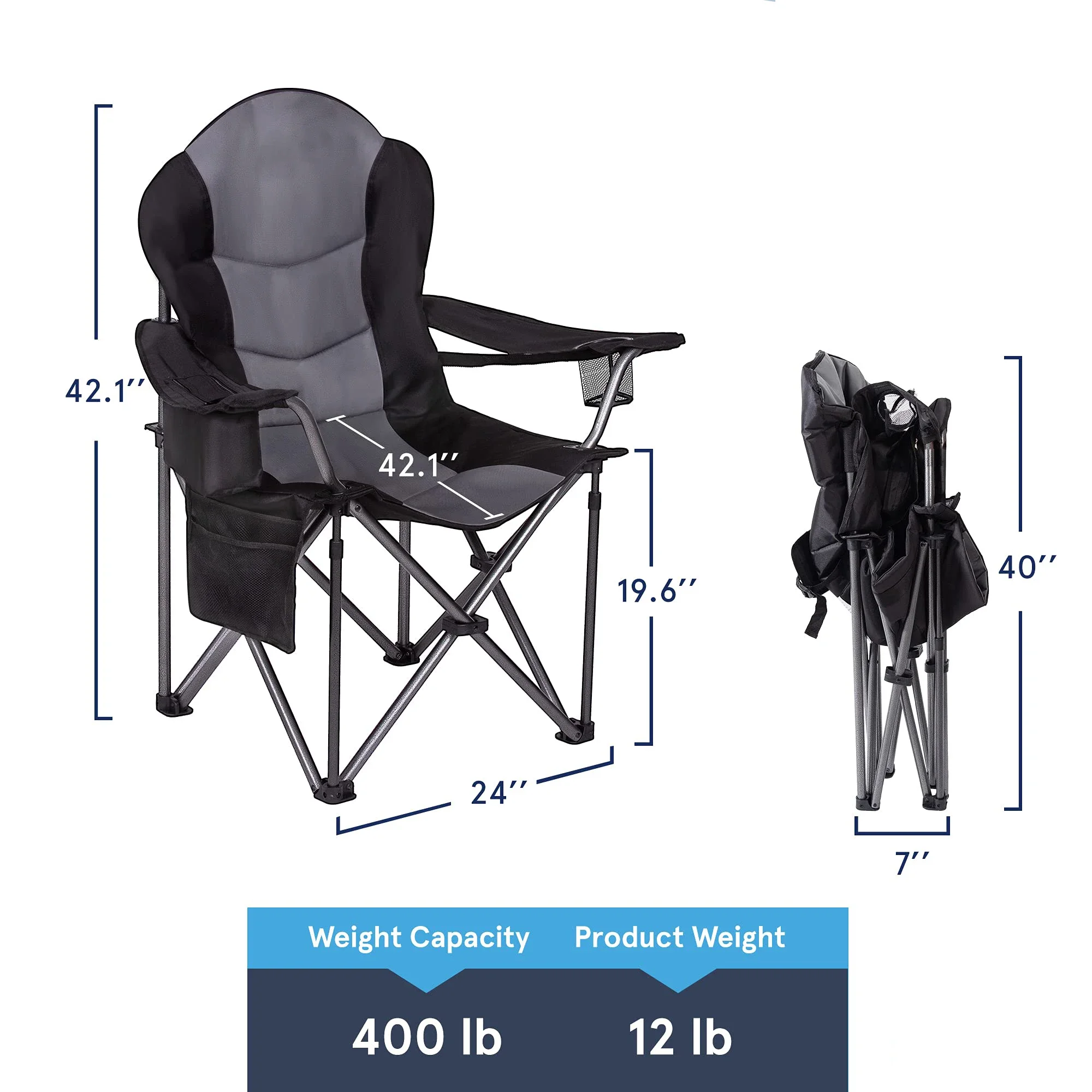 2023 Premium Luxury Quality Custom Outdoor Folding Chair Customizable Logo 600d Adjustable Foldable Cheap Beach Camping Chair