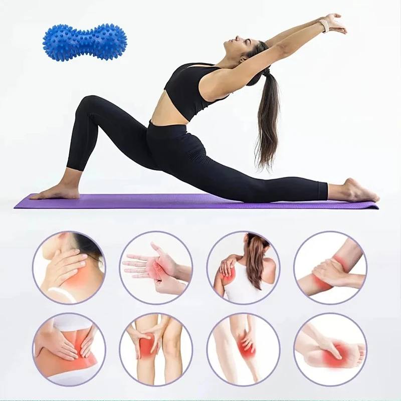 Voetmassage Roller Pinda Stekelige Bal Myofasciale Ballen Massager Voor Fasciitis Plantaris Mobiliteit Nek Terug Voetmassage