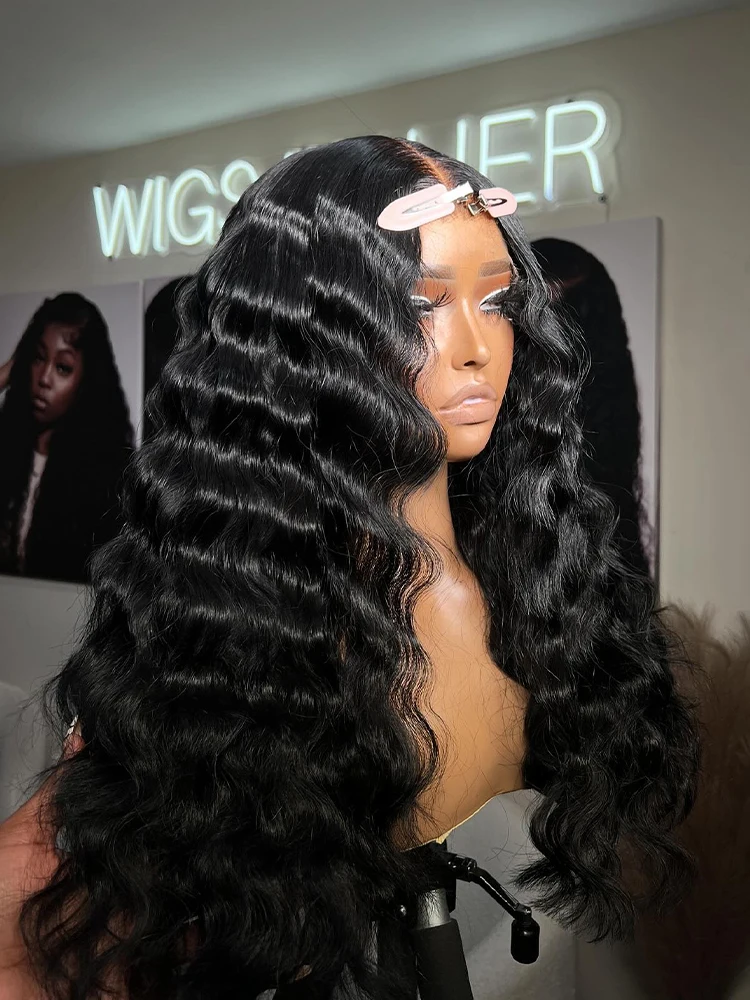 

Свободные Глубокие Волны 13x4 Кружевные Передние Человеческие Волосы Черные Парики Бразильские Без Шелка 5x5 Закрытие Wear And Go Бесклеевые Человеческие Волосы Вьющиеся Парики