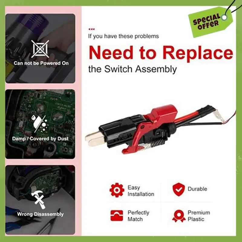 

ABGP-Replacement Metal Trigger Assembly Fordyson Dyson V15 / SV22 / SV28 Series Vacuum Cleaner Parts Power Button Lock
