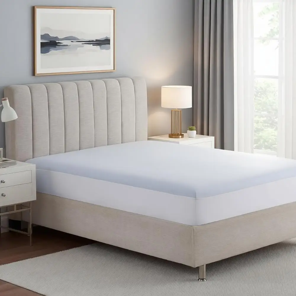 

Breathable Mesh Cooling Mattress Protector, 54x75 Inches with 18-Inch Elastic Deep Pocket