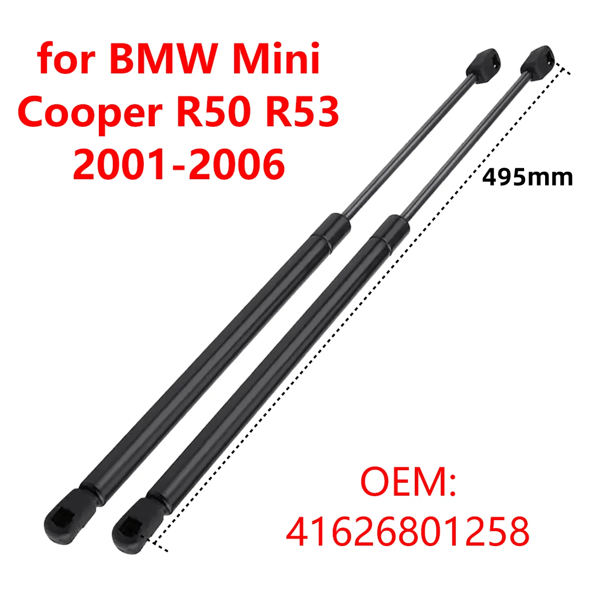 41626801258 Car Rear Trunk Tailgate Boot Gas Strut Damper Shocks Lift Support Rod Bars for BMW Mini Cooper R50 R53 2001-2006