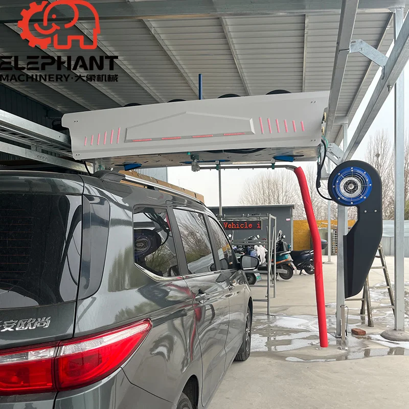 Automatic Touchfree Car Wash Manufacturers 360-degree High Pressure Water Single Arm Touchless Car Wash Machine
