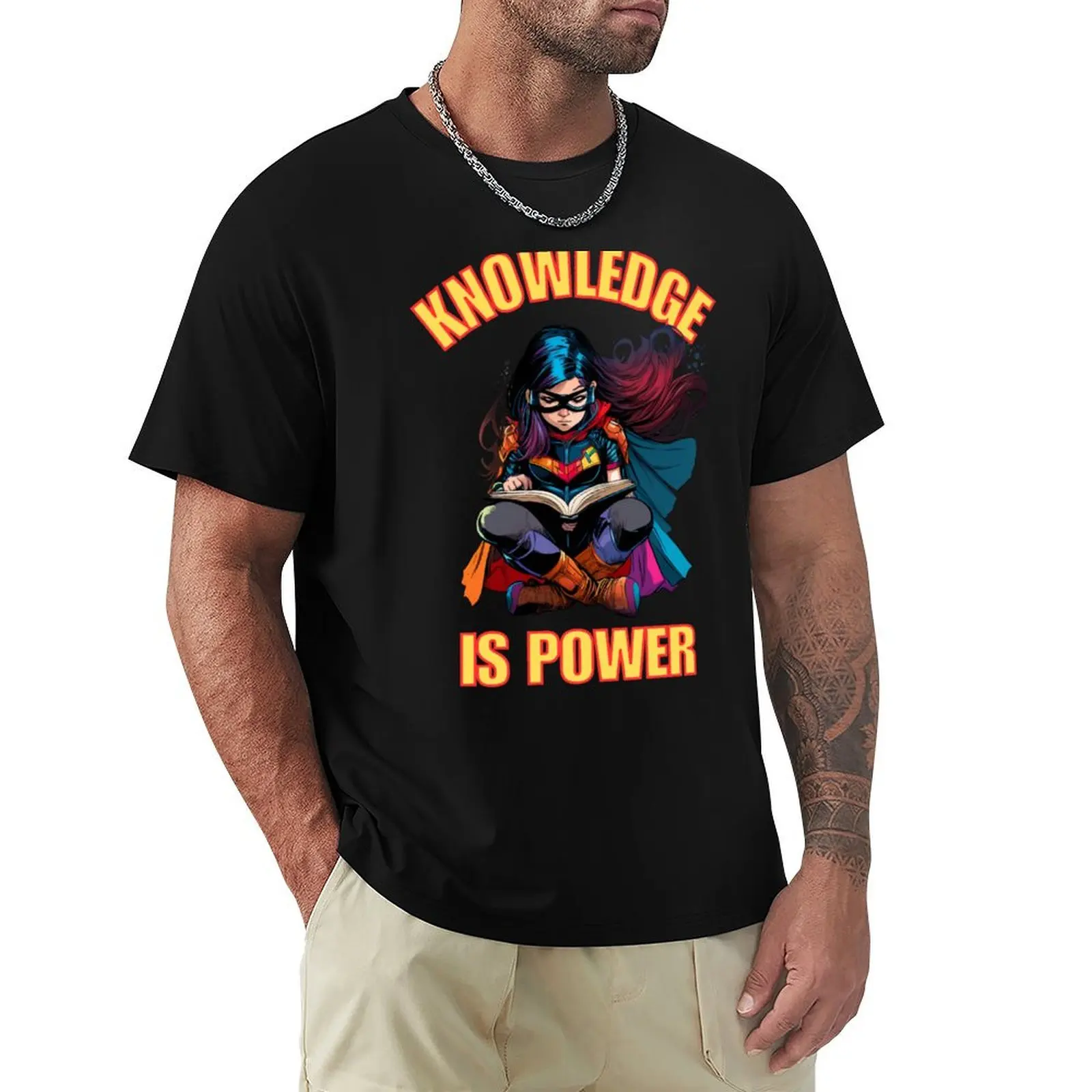 KNOWLEDGE IS POWER, GIRL POWER T-Shirt Moisture Wicking Quick Dry Tee