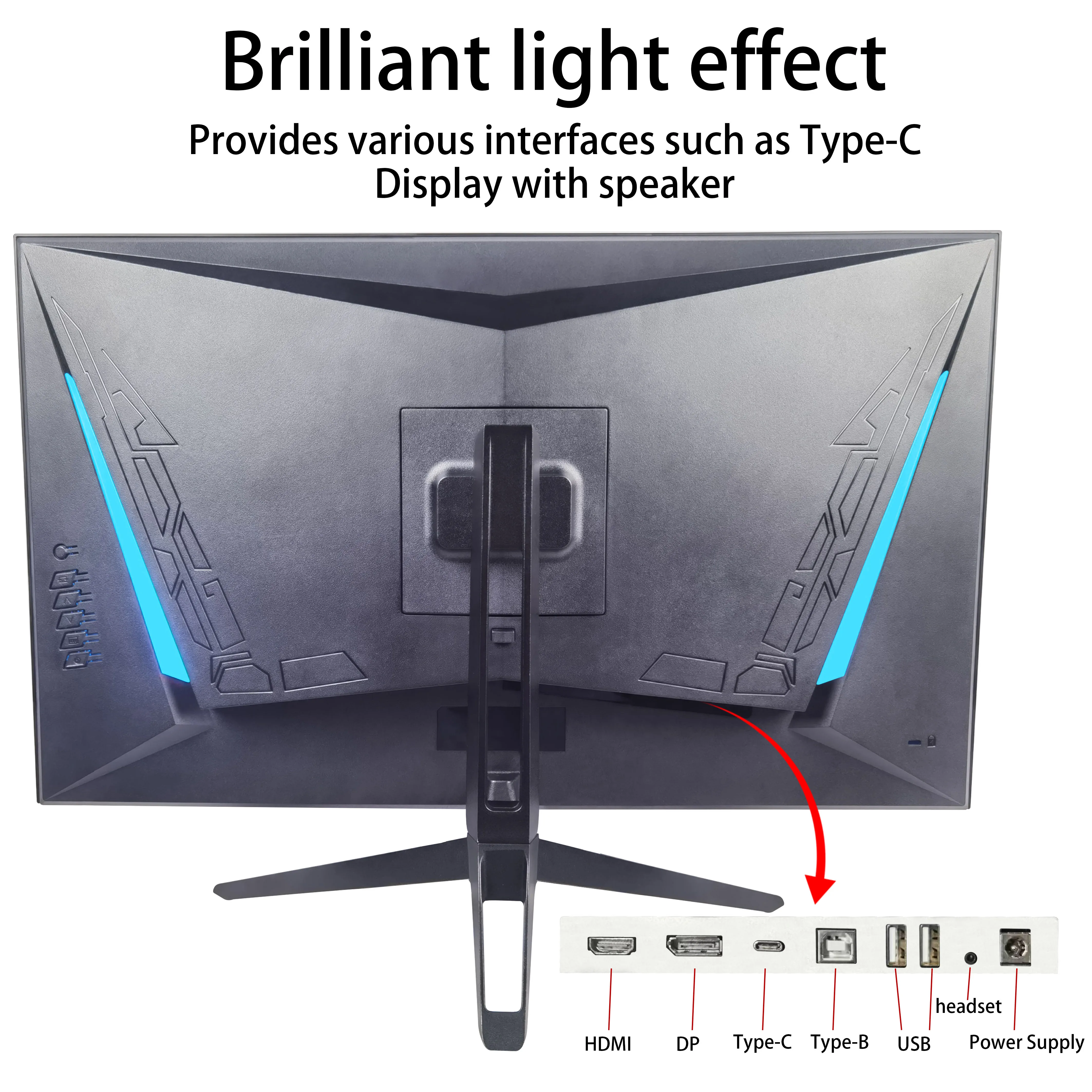 Imagem -03 - Display Led Desktop Gaming Computer Tela Uhd Compatível com Hdmi dp e Áudio 4k 60hz Ips 2k 144hz 27 3840x2160