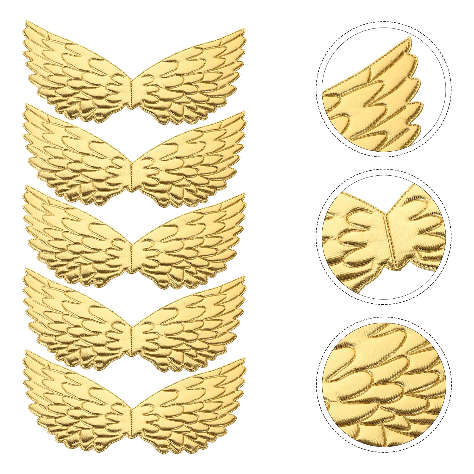 

5 шт., очаровательные угловые крылья, уникальное украшение в форме крыльев для праздника, фестиваля, выступления, аксессуар для крыльев, реквизит с крыльями ангела