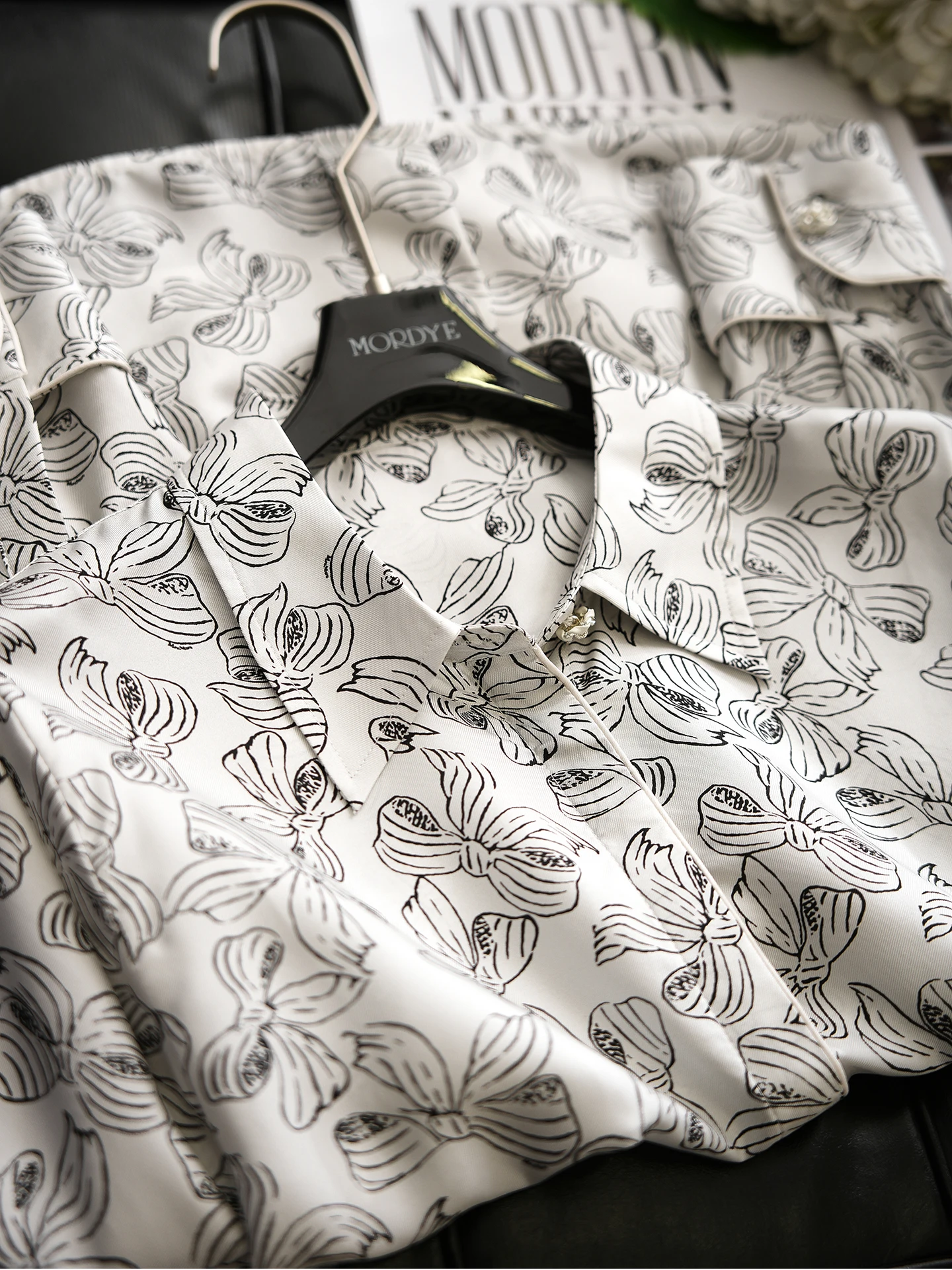 

Шелковый топ с длинным рукавом для женщин, свободного кроя, с узловым принтом и диагональными полосами, из натурального шелка, оригинальный дизайн, зимняя коллекция