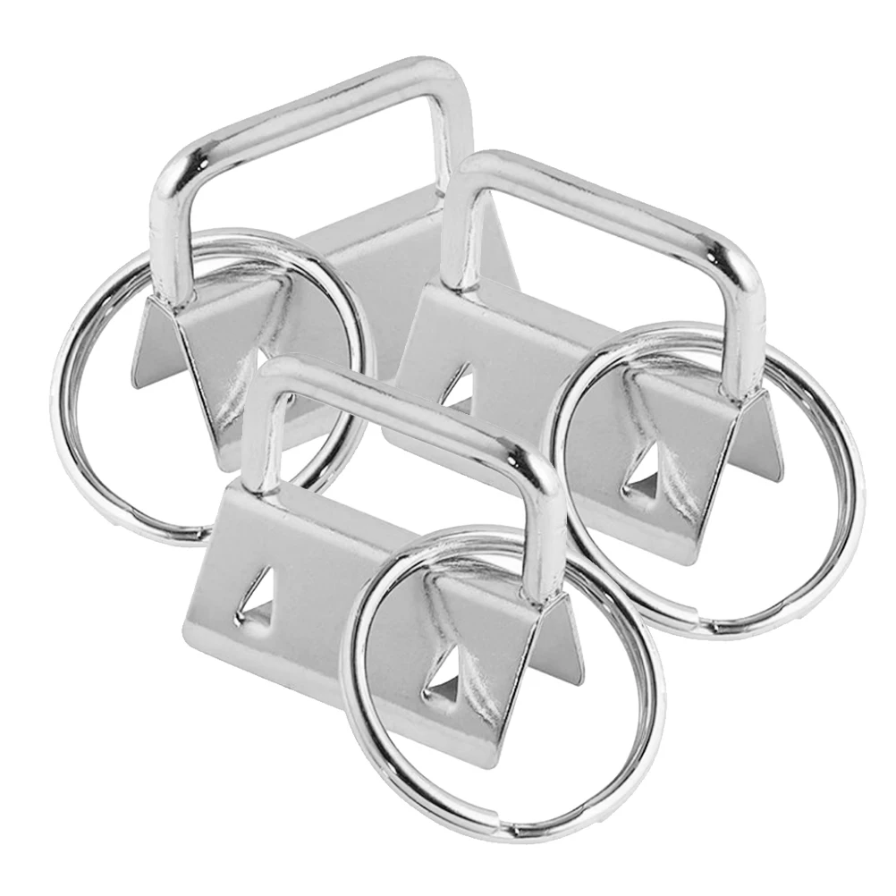

50pcs Webbing Clip DIY Keychain Fob Hardware Fashion Metal Wristlet Accessories Durable Anti Rust Perfect Straps Lanyards