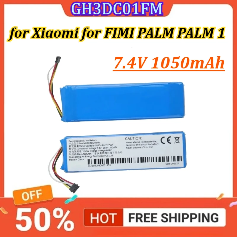 

GH3DC01FM 7.4V 1050mAh Replacement Pocket Gimbal Camera Battery for Xiaomi for FIMI PALM PALM 1 +Free Tools