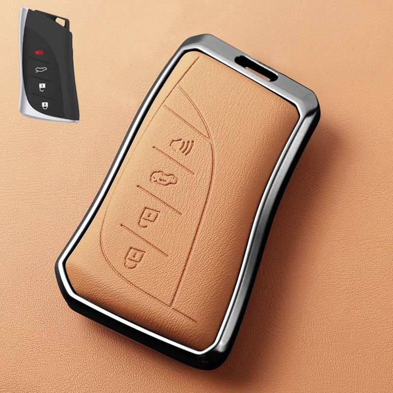 For Lexus RX ES IS UX 2018 2019 2020 2021 2022 Rx 300 330 350 400h 4 Button Smart Remote Car Key Case Cover Keychain Accessories