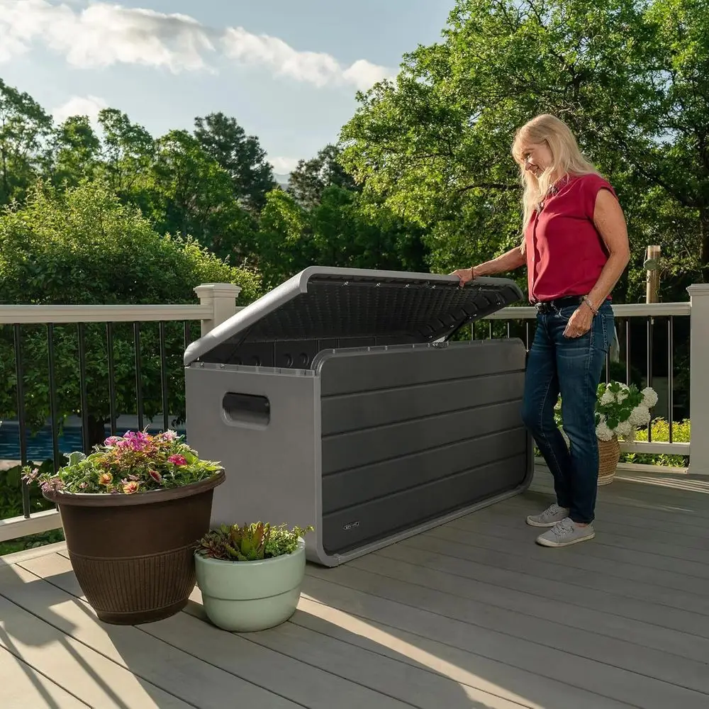 Large Outdoor Storage Deck Box - 165 Gallon Capacity