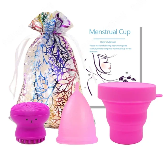 Lady Cup Copa Menstrual Silicona Luna Copa Período Bidés Accesorios Accesorios Sanitario M Alivio Menstrual Productos Menstruales