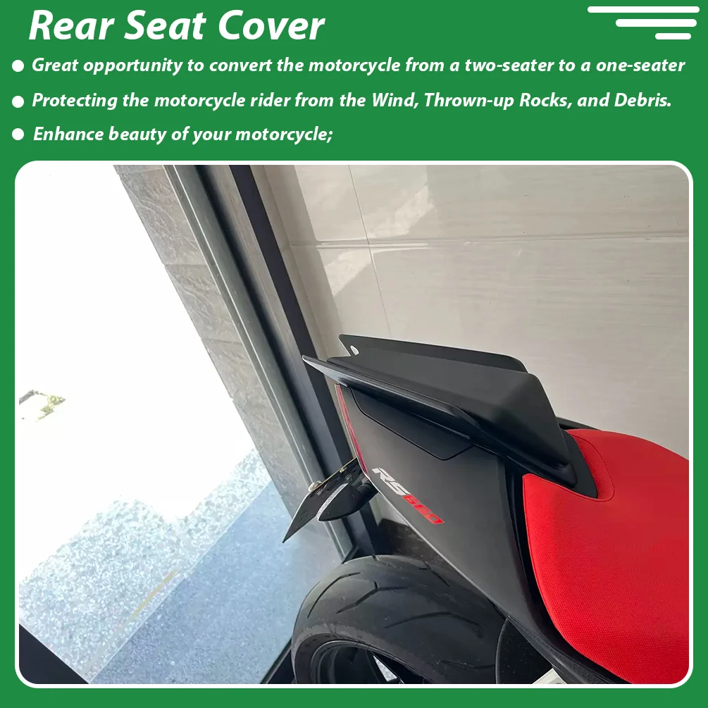 Motorcycle Passenger Pillion Rear Seat Cover For Aprilia RS660 Tuono660 RSV4 2021-2022 Fairing Seat Cowl Hump Spoiler Aaccessory