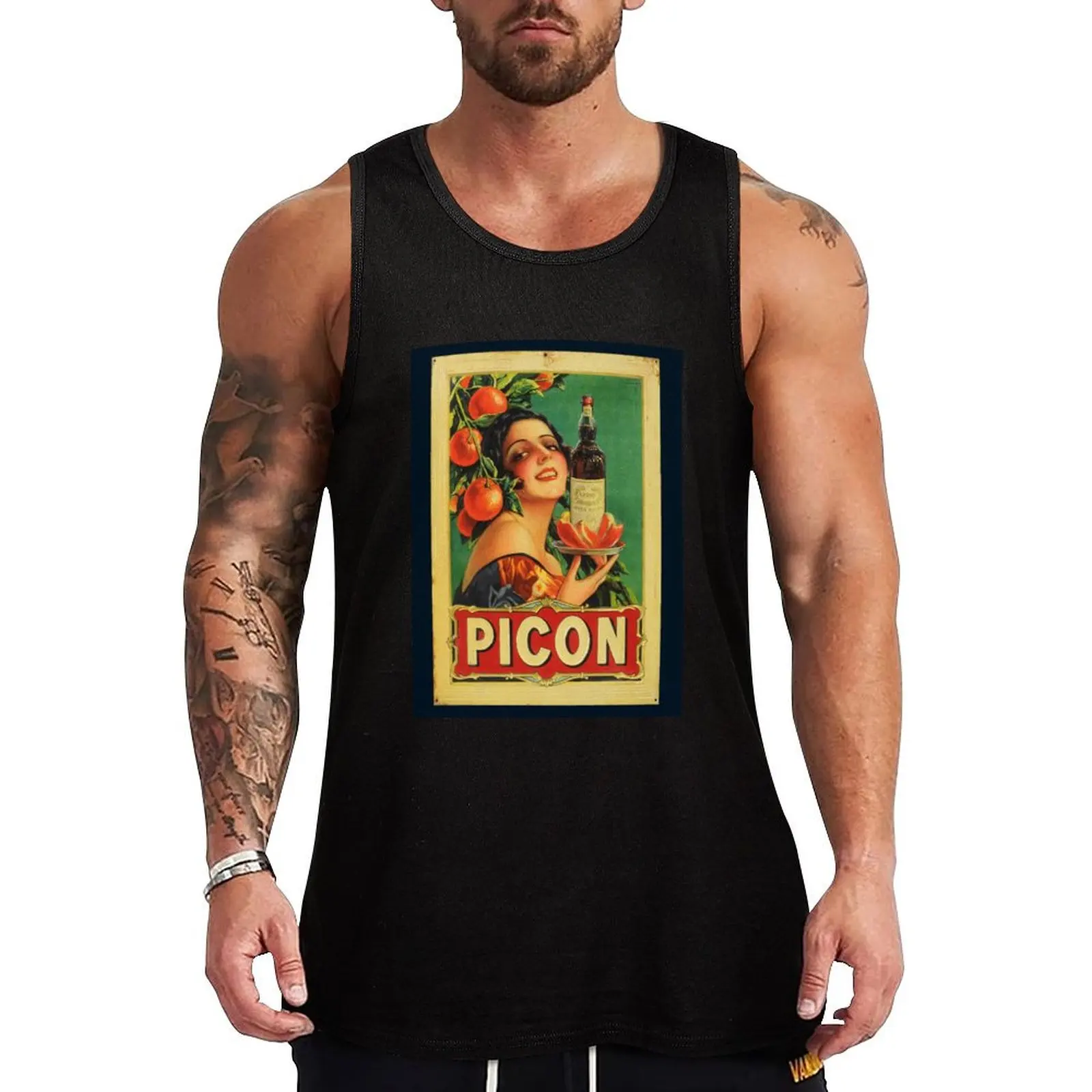 

Picon Tank Top Gym t-shirt man summer clothes Japanese t-shirt