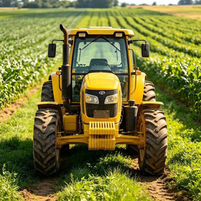 50HP 4×4 4WD Compact Mini Tractor, Multifunctional Agricultural Farm Machinery