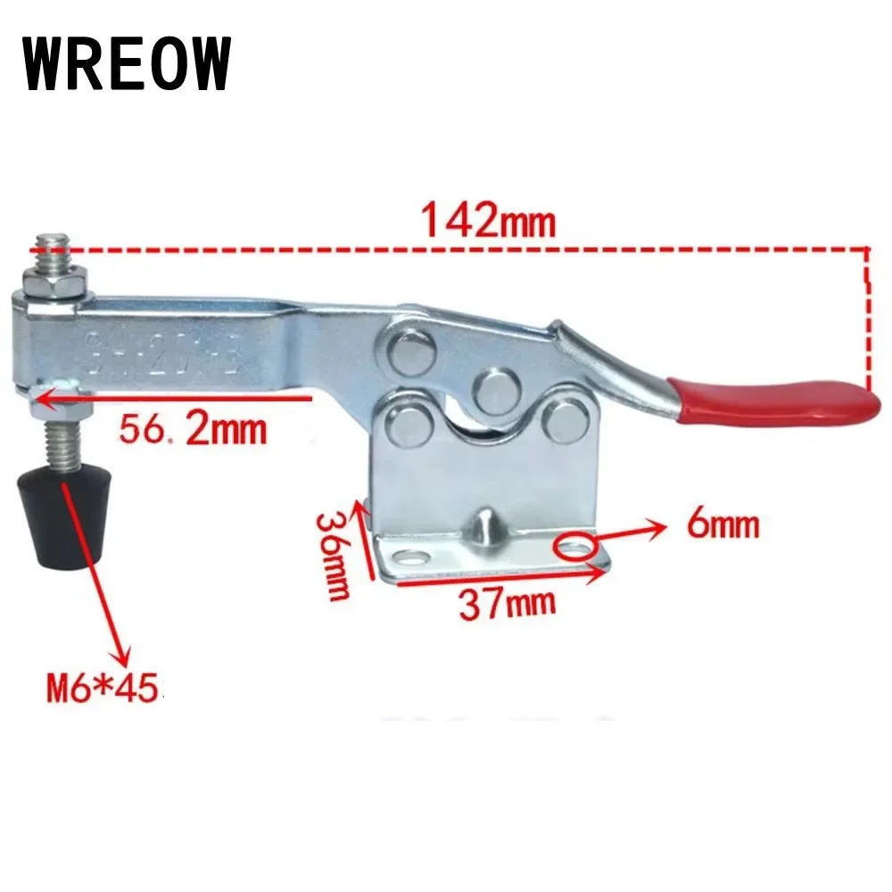 New Toggle Clamp 201B Horizontal Clamp Quick Release Machine Operation toggle carpentry push clamp Hand Tool joinery woodworking