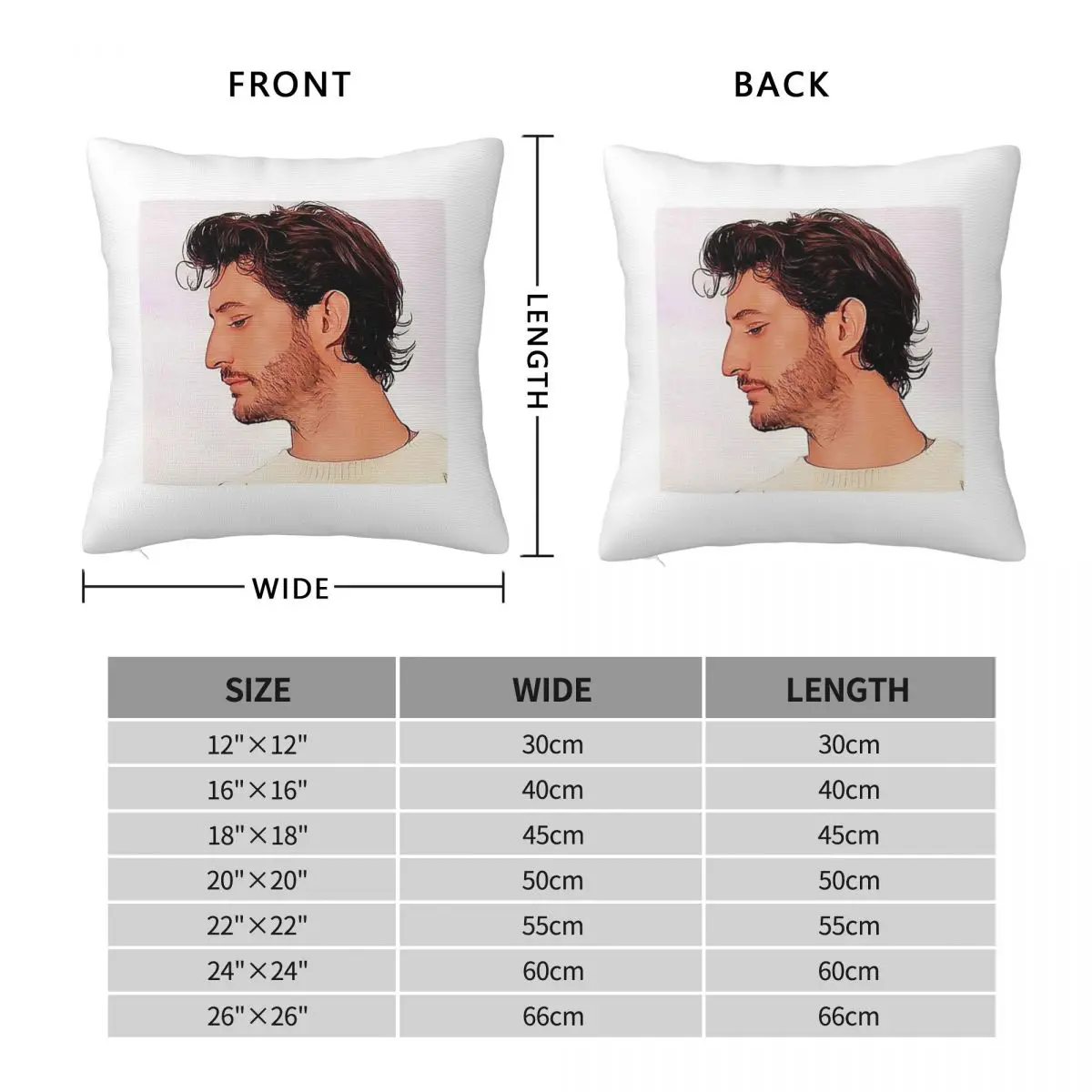 Pierre Niney French Actor Square Pillowcase Polyester Linen Velvet Printed Zip Decorative Throw Pillow Case Bed Cushion Cover