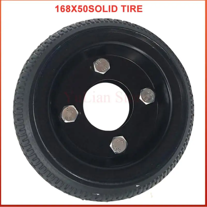168x50 solid tire structure is stable and suitable for lawn drilling/weeding machines