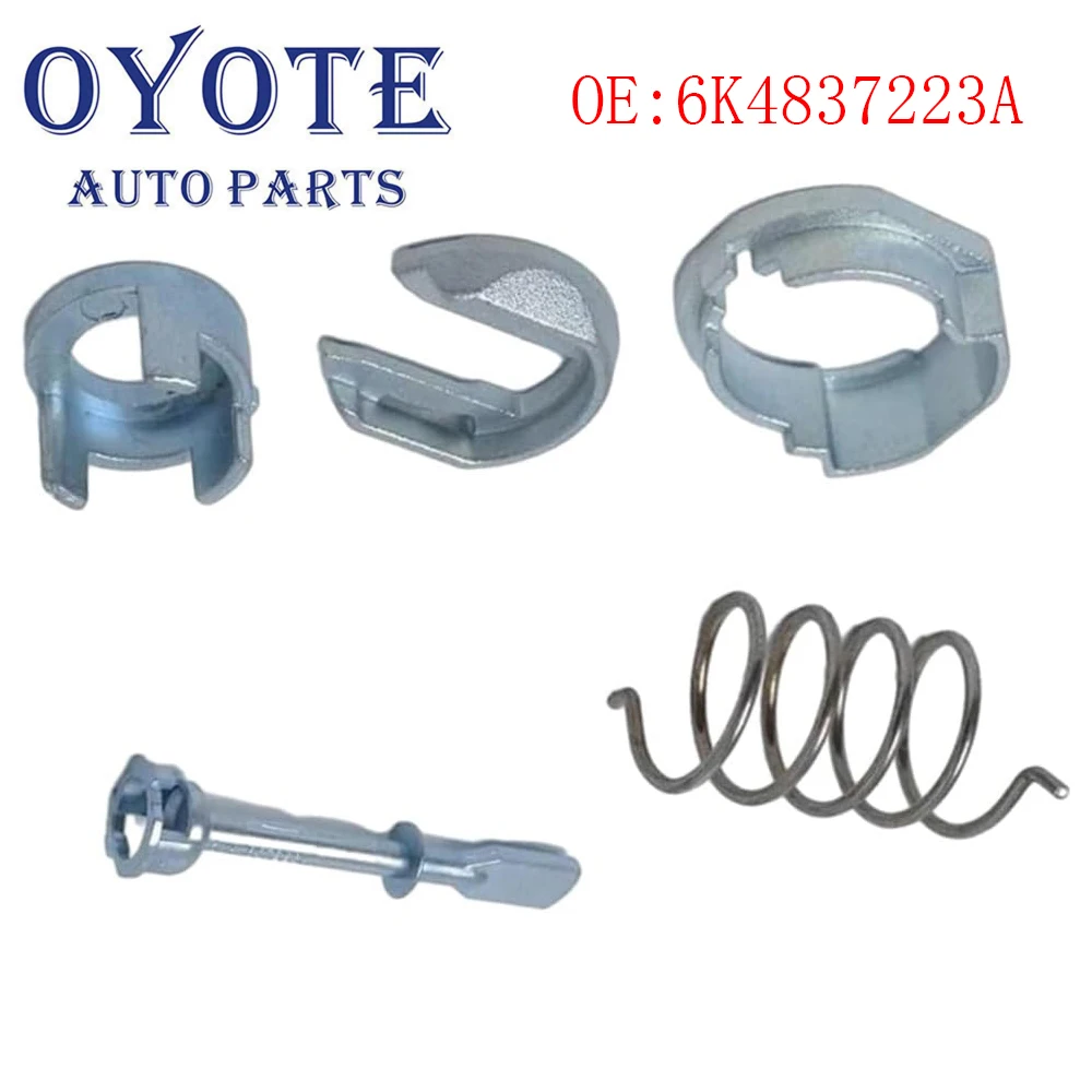 OYOTE 6K4837223A Kit de reparación de cilindro de cerradura de puerta de hierro para VW CADDY POLO SEAT IBIZA CORDOBA INCA delantera izquierda o derecha